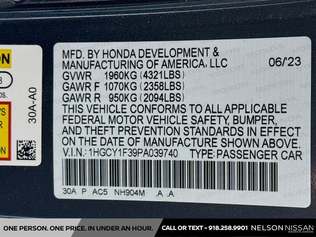 Used 2023 Honda Accord EX image 31