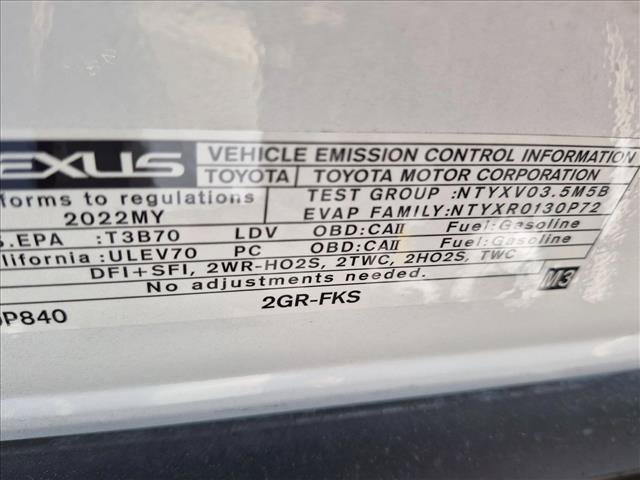 Used 2022 Lexus ES 350 w/ Premium Package FWD image 26