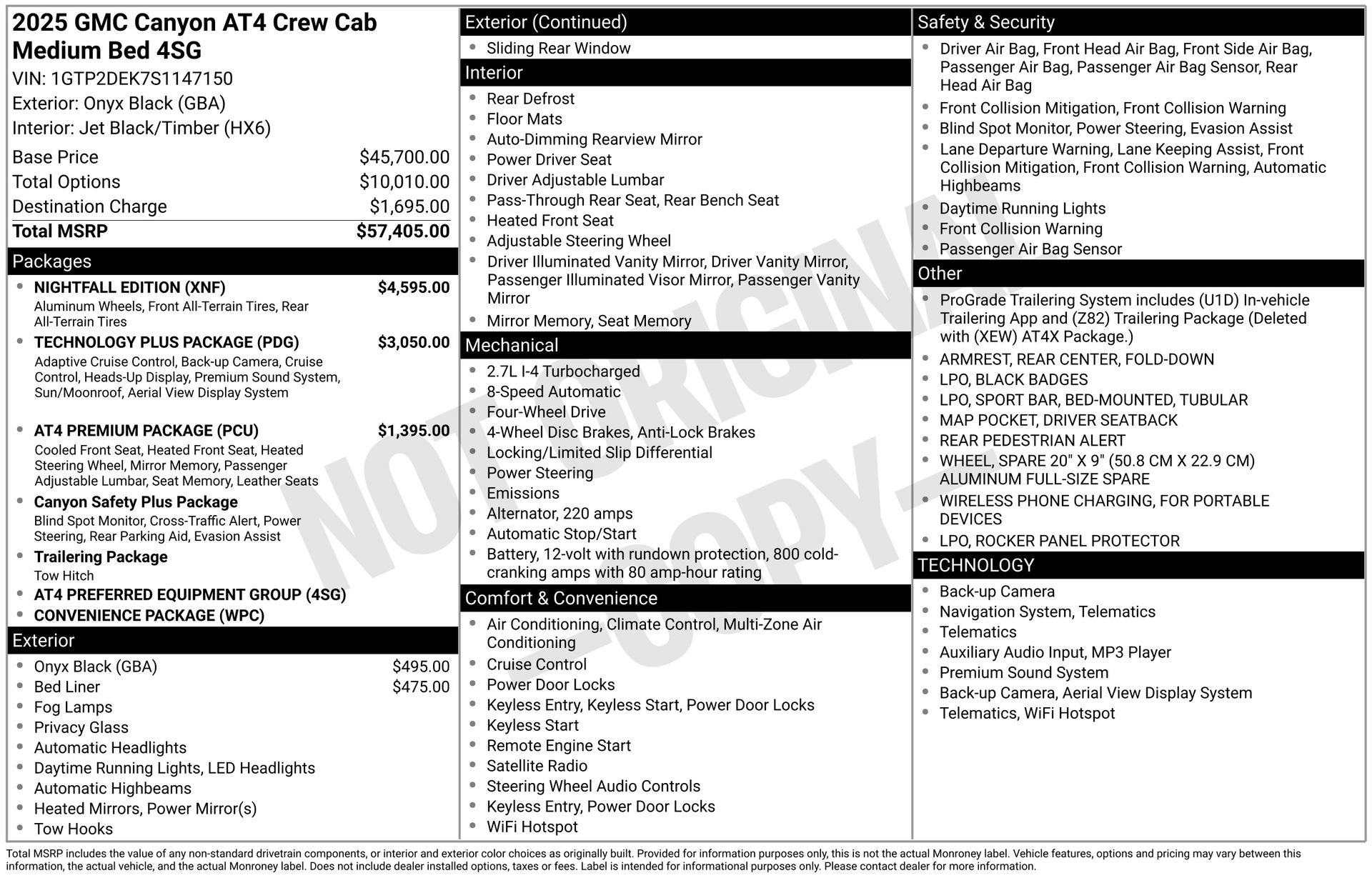 Used 2025 GMC Canyon AT4 w/ Nightfall Edition image 30