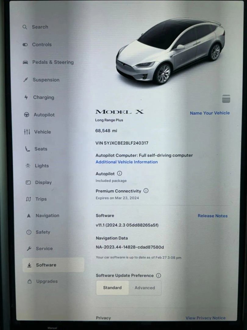 Used 2020 Tesla Model X Long Range AWD/4WD image 4
