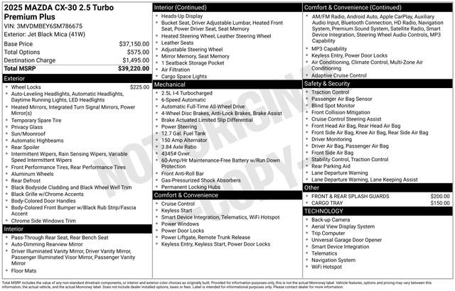 Certified 2025 MAZDA CX-30 2.5 Turbo w/ Premium Plus Pkg image 28