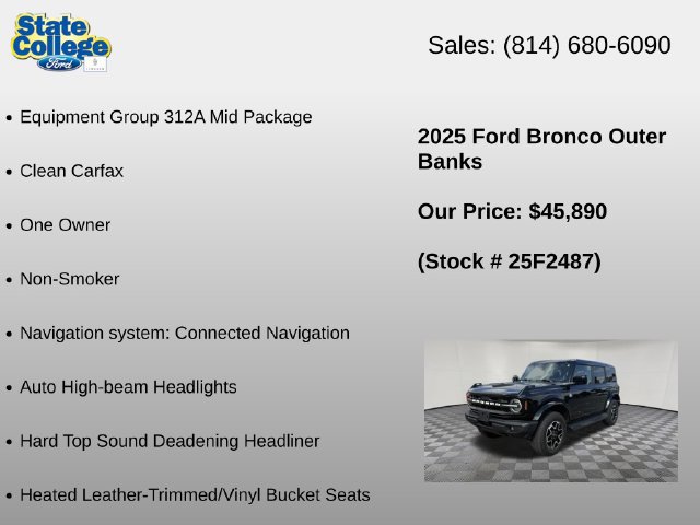 Used 2025 Ford Bronco Outer Banks AWD/4WD image 6