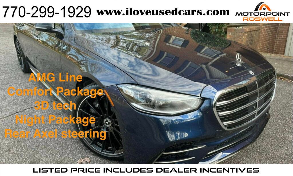 Used 2023 Mercedes-Benz S 500 4MATIC w/ AMG Line image 1