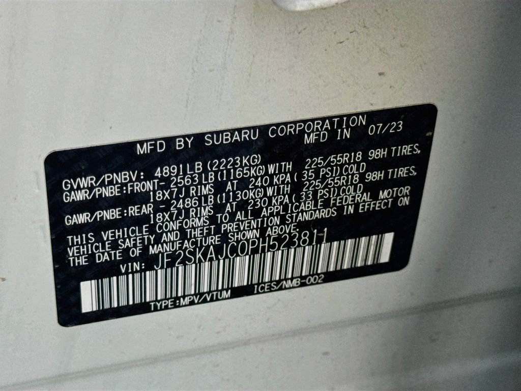 Certified 2023 Subaru Forester Sport w/ Popular Package #2 AWD/4WD image 44
