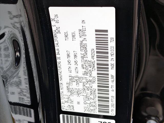 New 2026 Toyota Tacoma SR5 image 17