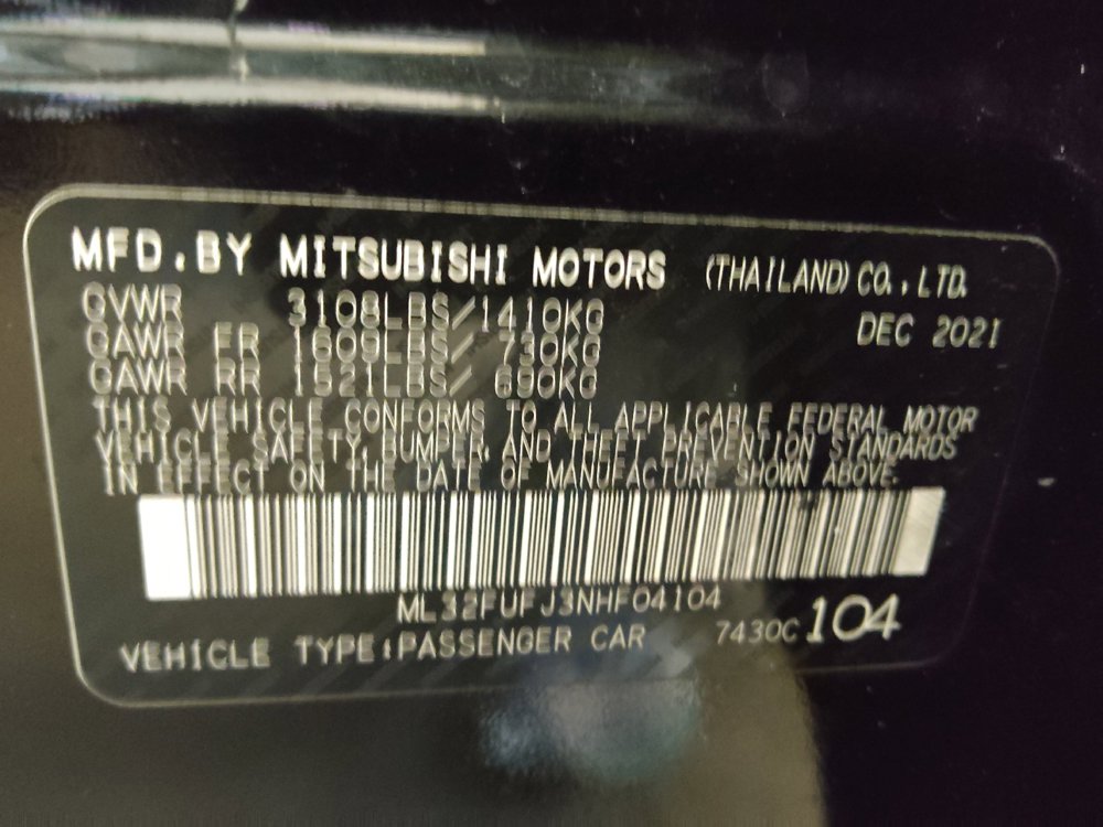 Used 2022 Mitsubishi Mirage G4 Black Edition FWD image 33