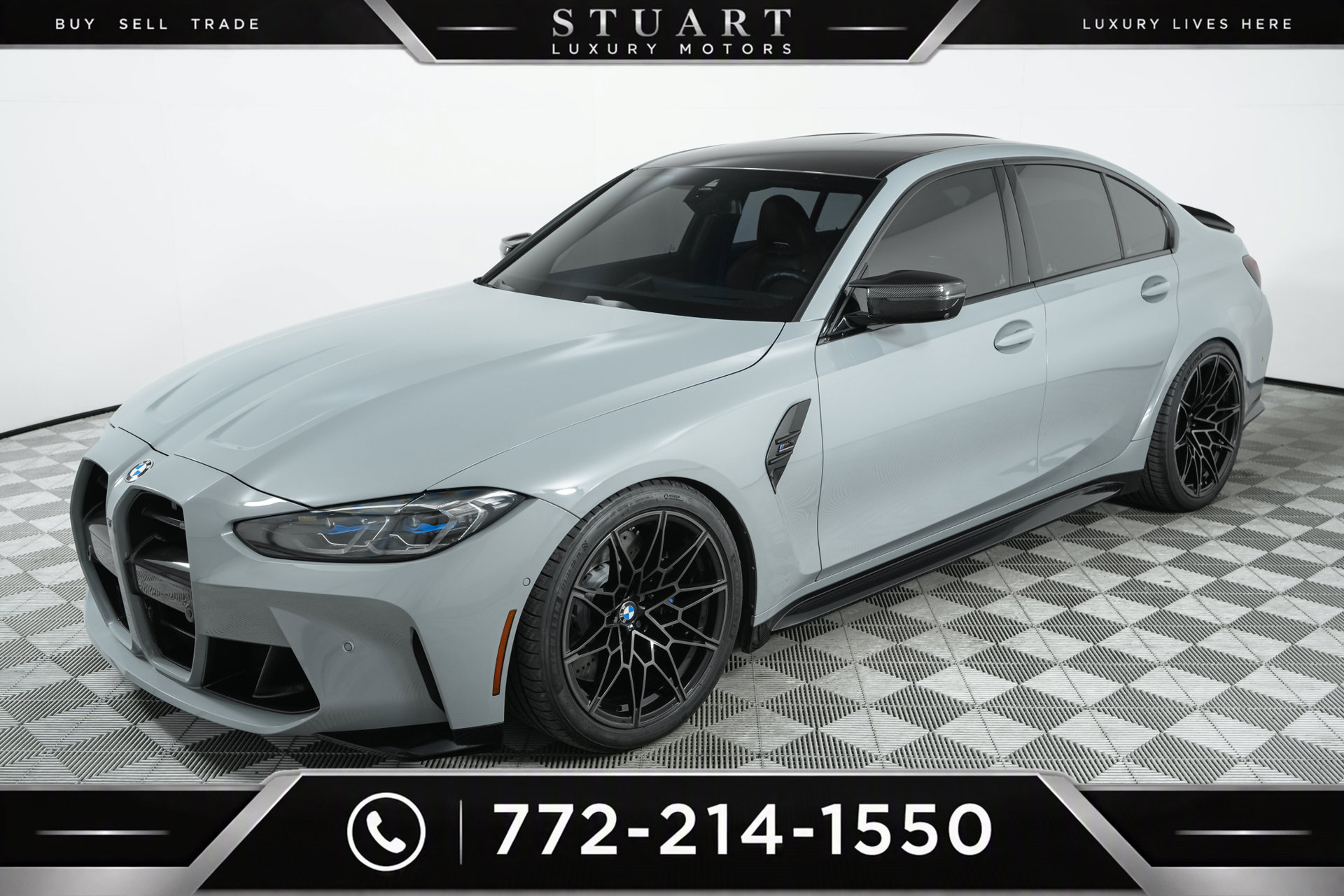 Used 2024 BMW M3 Competition w/ M Carbon Exterior Package AWD/4WD image 72