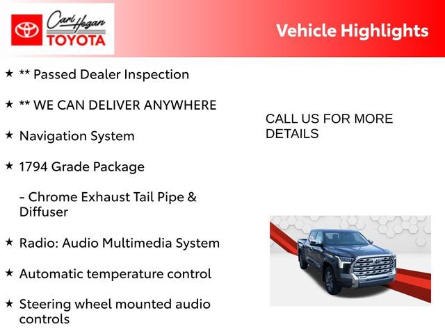 Used 2025 Toyota Tundra 1794 Edition AWD/4WD image 5