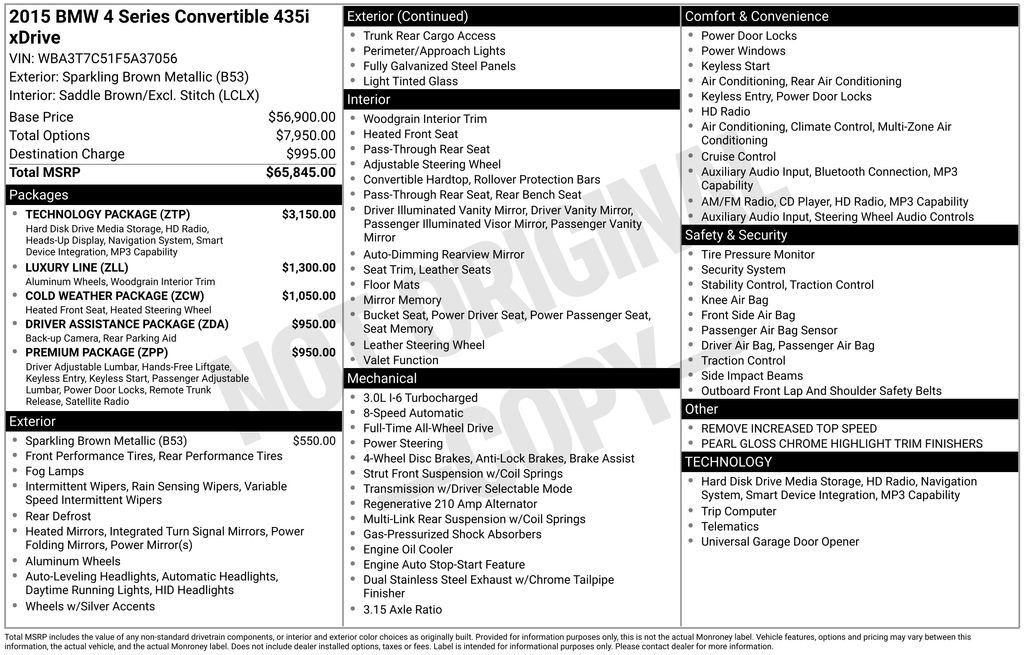 Used 2015 BMW 435i xDrive Convertible image 5