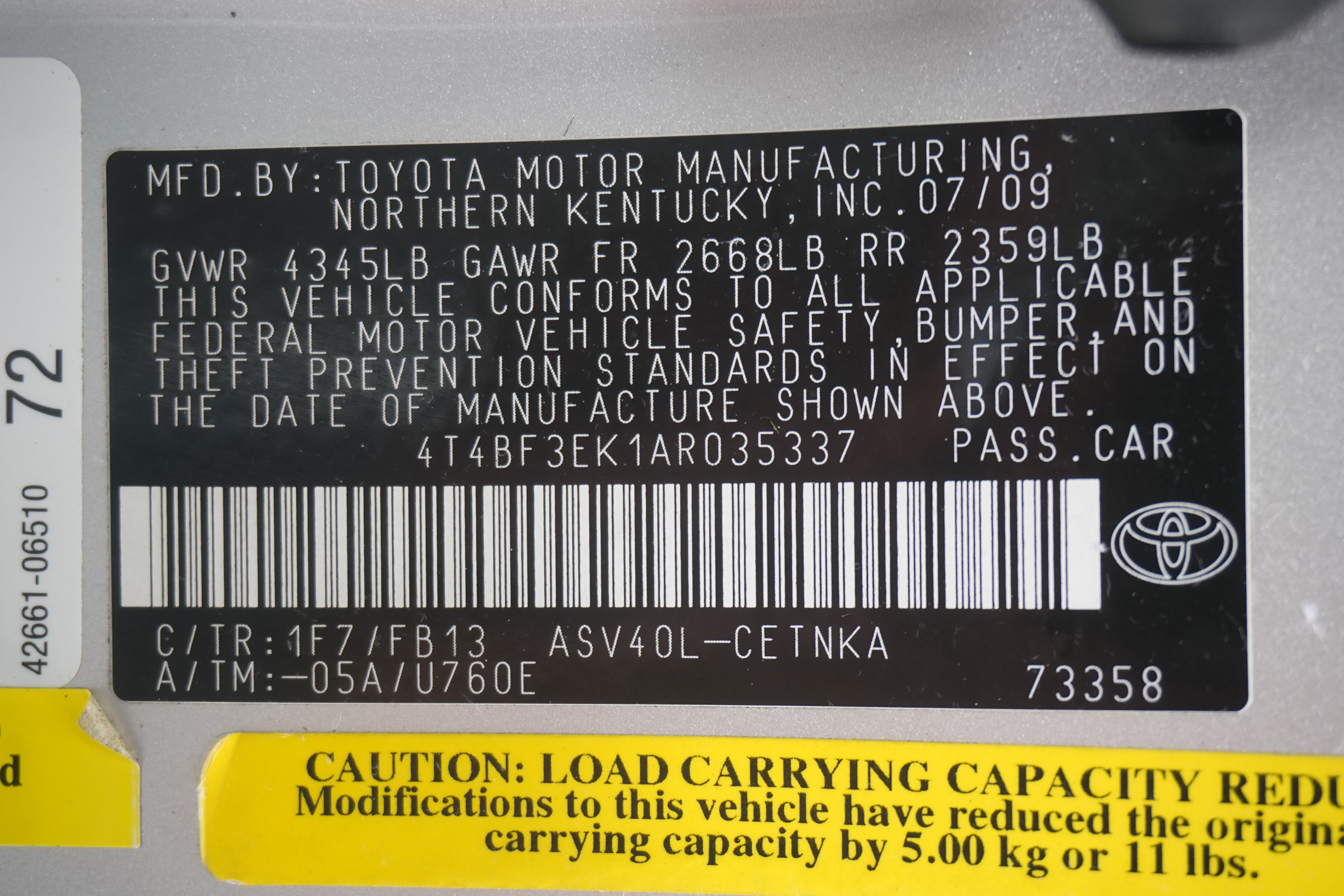 Used 2010 Toyota Camry LE FWD image 27