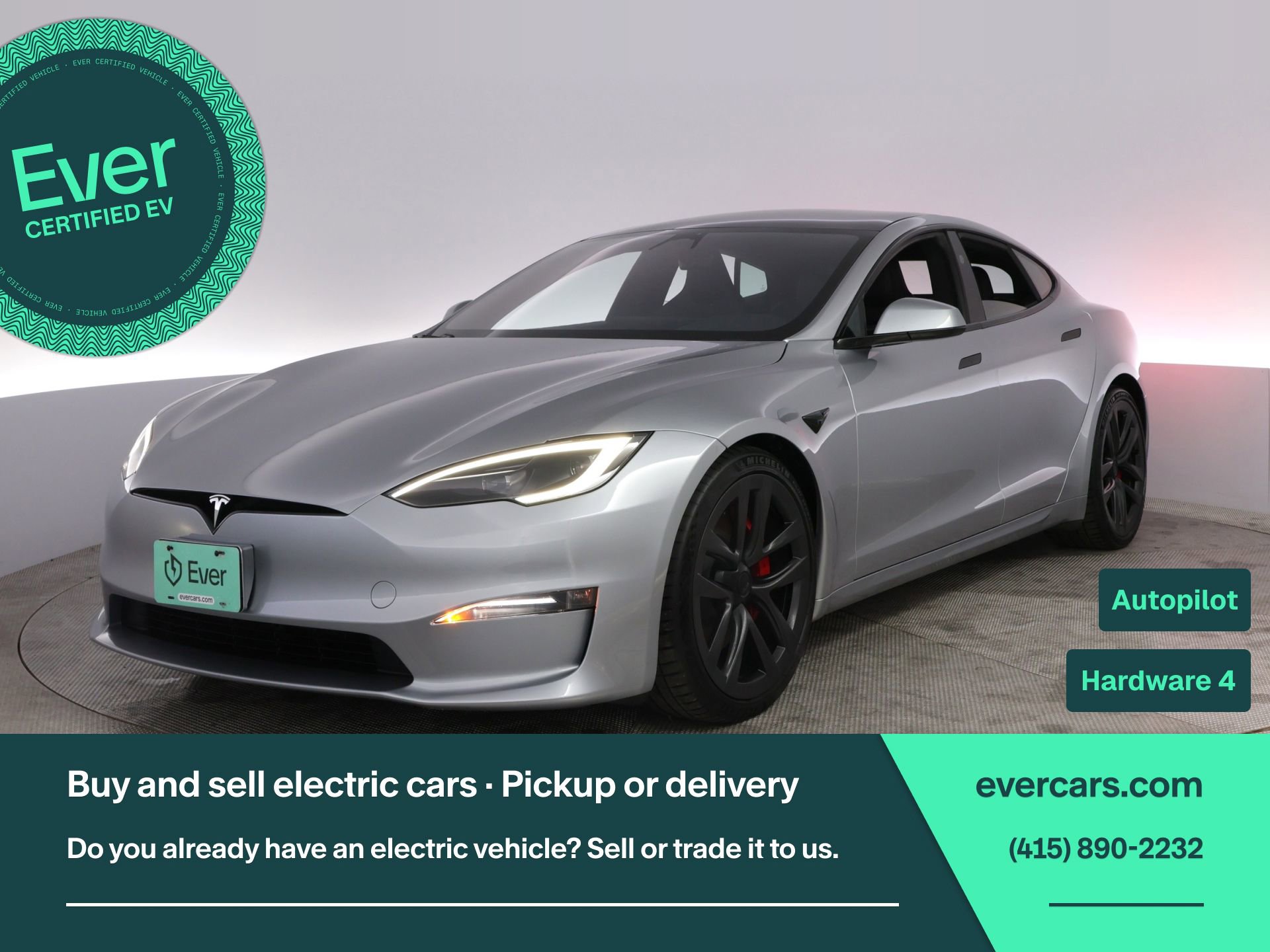 Used 2025 Tesla Model S Plaid AWD/4WD image 1