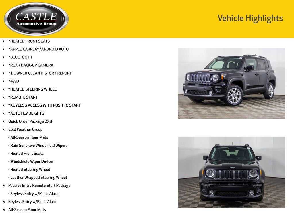 Used 2019 Jeep Renegade Latitude w/ Cold Weather Group image 3