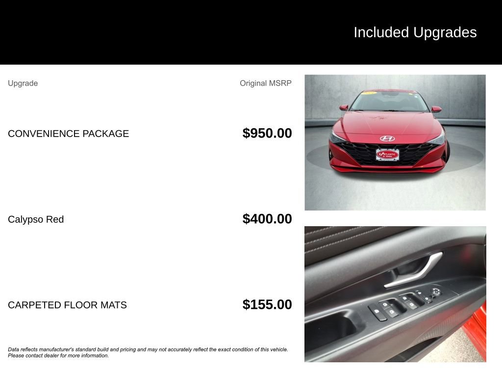 Used 2021 Hyundai Elantra SEL w/ Convenience Package image 3