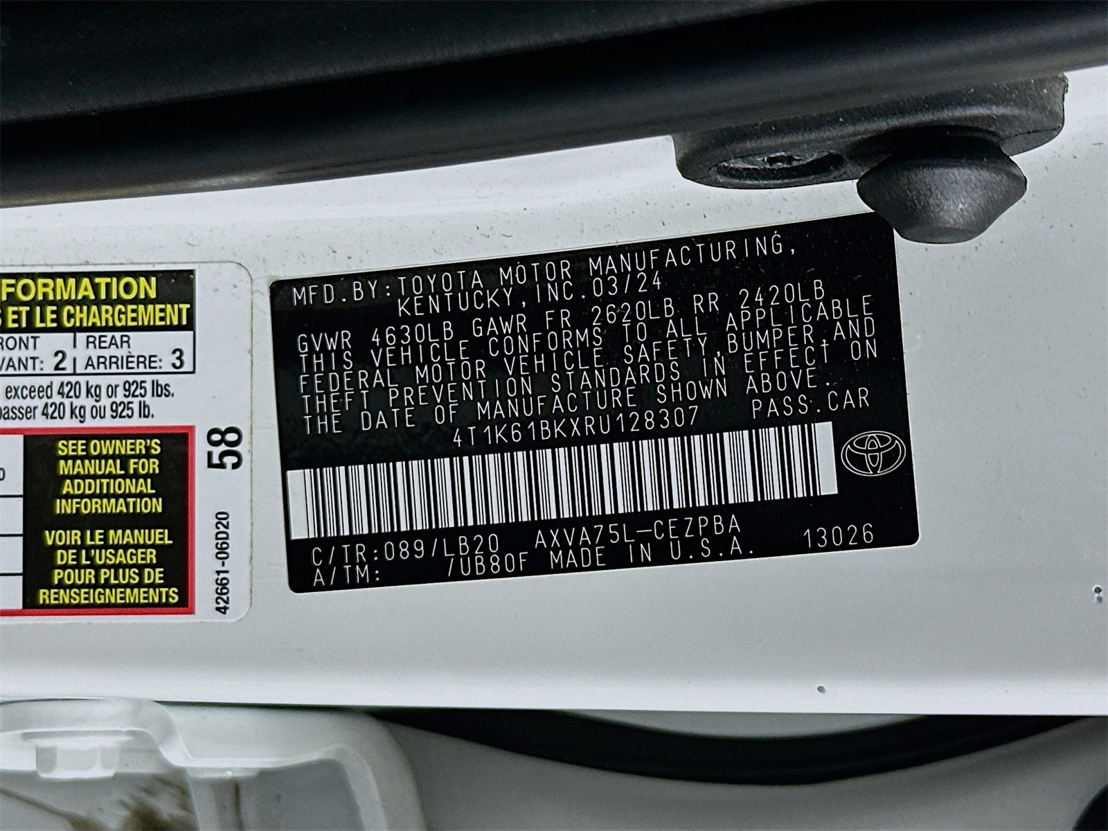 Used 2024 Toyota Camry XSE w/ Navigation Package image 34