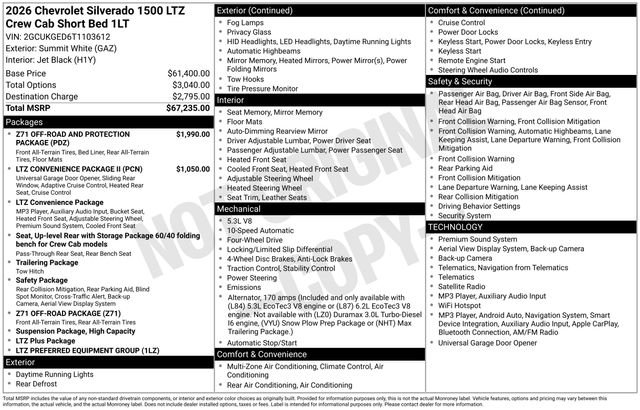 Used 2026 Chevrolet Silverado 1500 LTZ AWD/4WD image 25