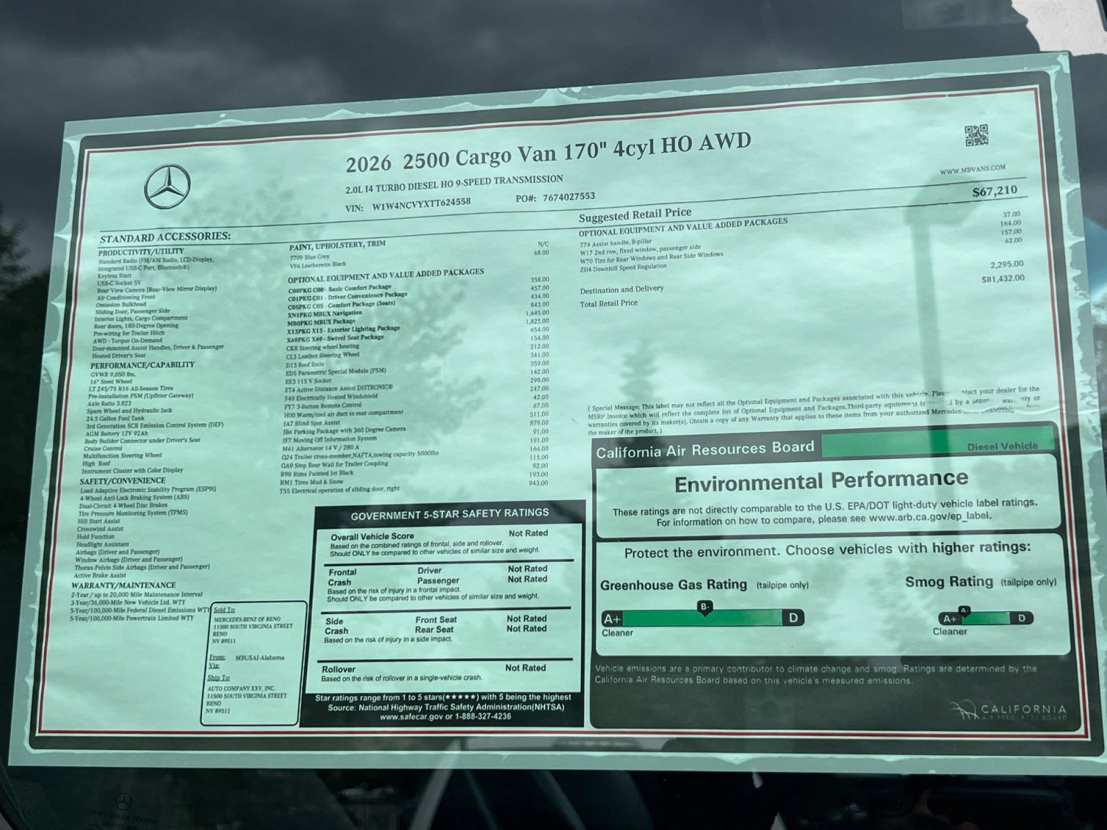 New 2026 Mercedes-Benz Sprinter 2500 image 19