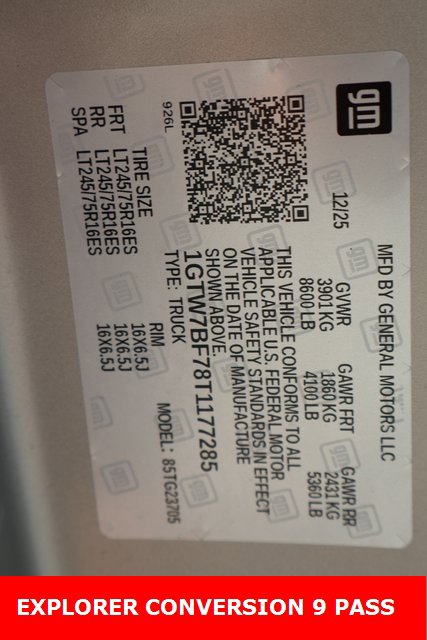 New 2026 GMC Savana 2500 EXPLORER CONVERSION TRIM w/ Driver Convenience Package image 33