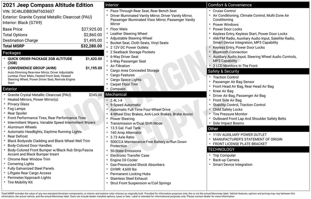 Used 2021 Jeep Compass Latitude image 34