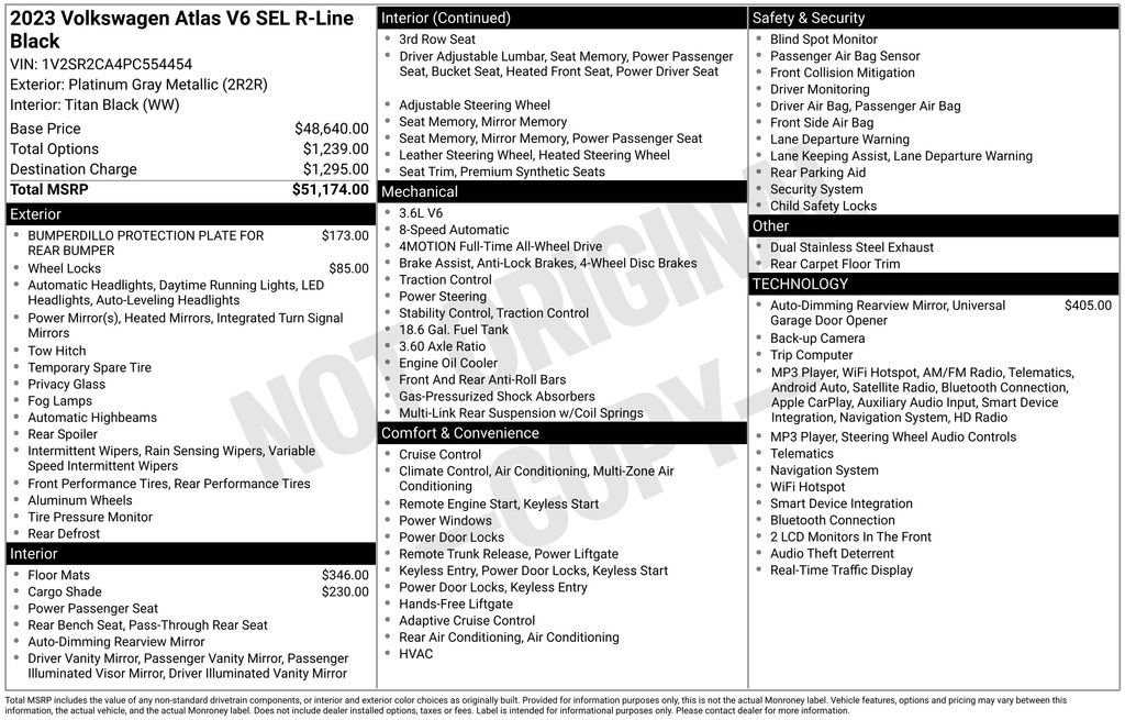 Certified 2023 Volkswagen Atlas SEL R-Line AWD/4WD image 12