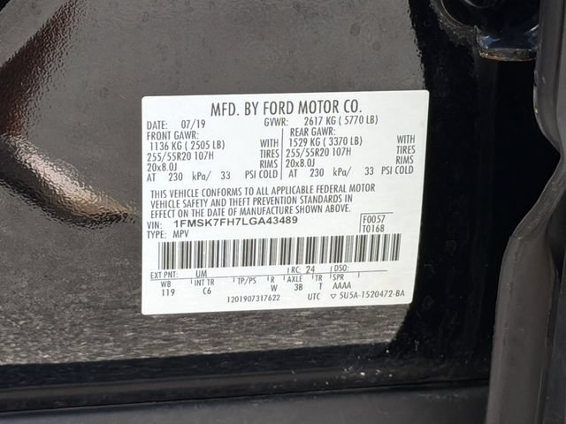 Certified 2020 Ford Explorer Limited RWD image 36