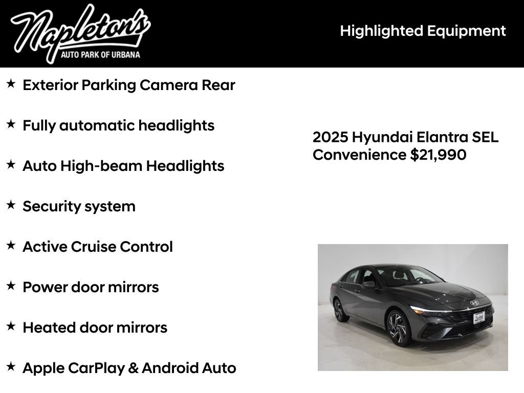Certified 2025 Hyundai Elantra SEL FWD image 17