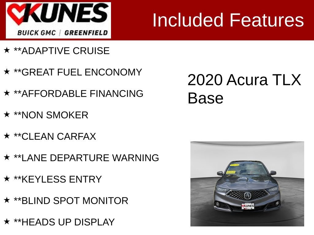 Used 2020 Acura TLX w/ A-SPEC Package FWD image 3
