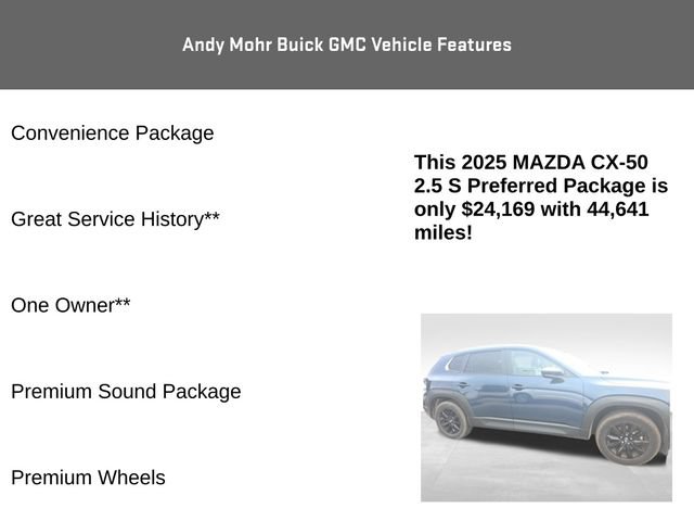 Used 2025 MAZDA CX-50 AWD 2.5 S w/ Preferred Package image 8