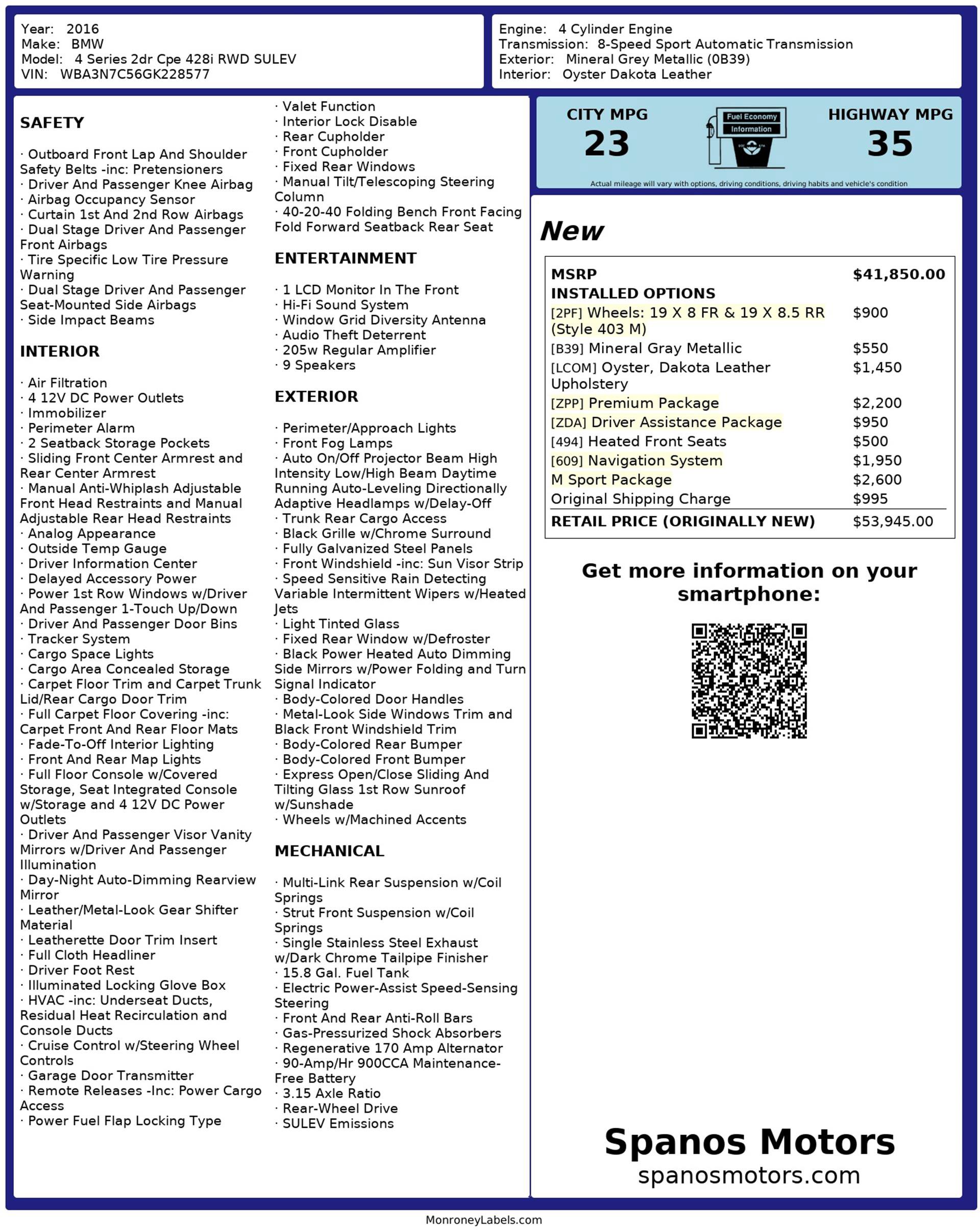 Used 2016 BMW 428i Coupe image 3