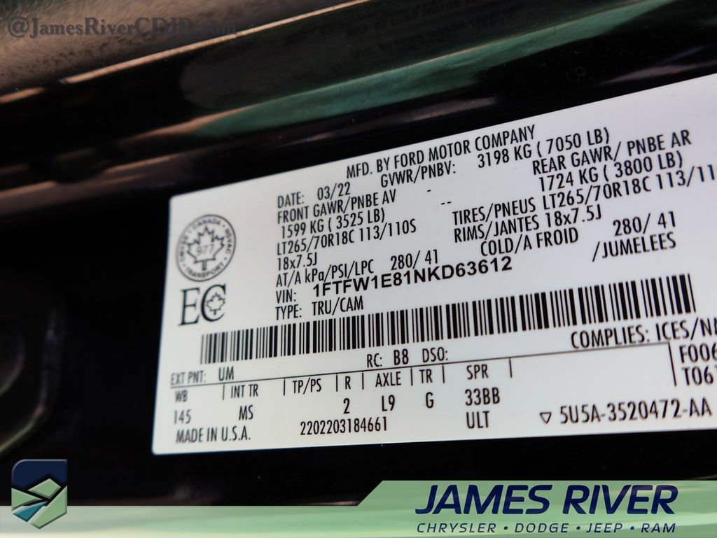 Used 2022 Ford F150 XLT w/ Equipment Group 302A High image 39