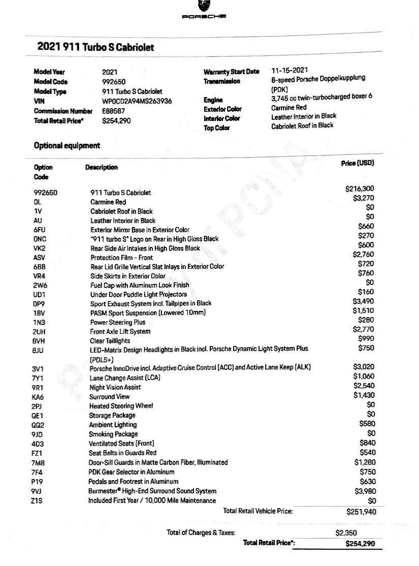 Used 2021 Porsche 911 Turbo S image 93