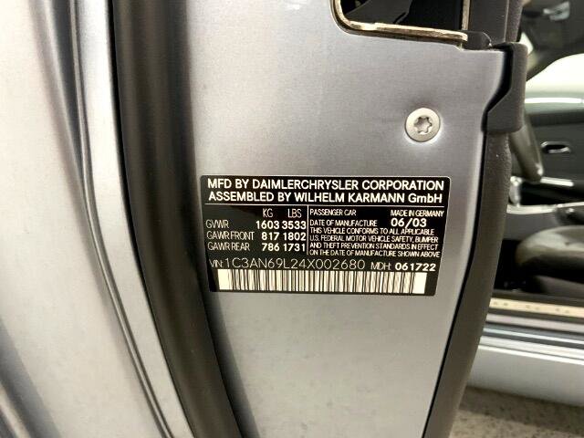 Used 2004 Chrysler Crossfire Coupe image 33