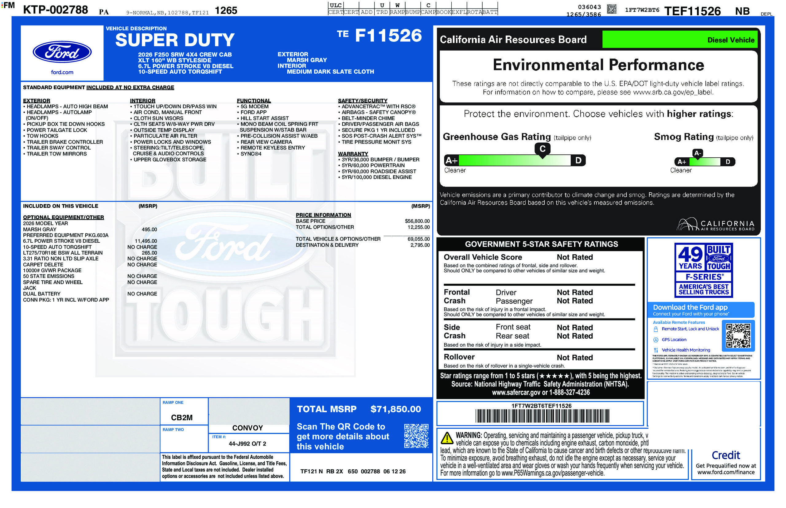 New 2026 Ford F250 XLT AWD/4WD image 6