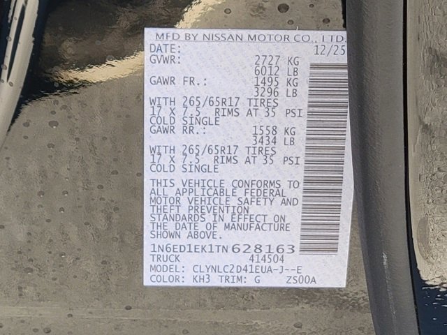 New 2026 Nissan Frontier SV w/ SV Convenience Package image 12