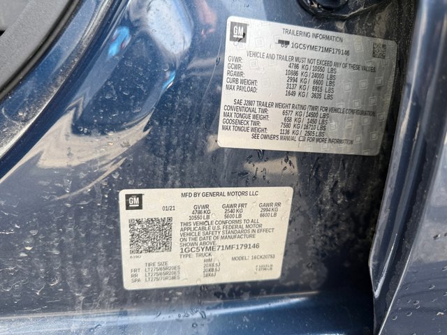 Used 2021 Chevrolet Silverado 2500 Custom w/ Custom Value Package AWD/4WD image 12