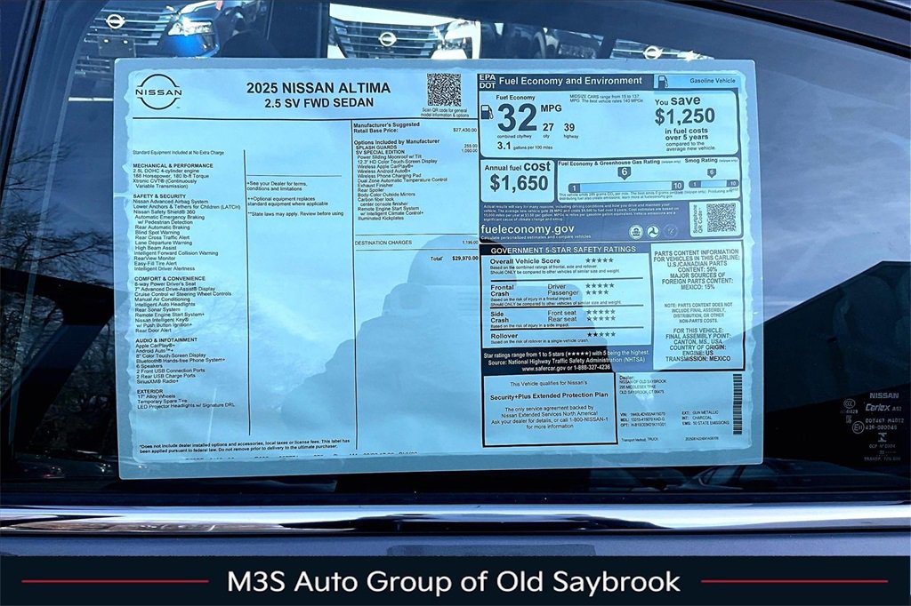 New 2025 Nissan Altima 2.5 SV w/ SV Special Edition Package image 14