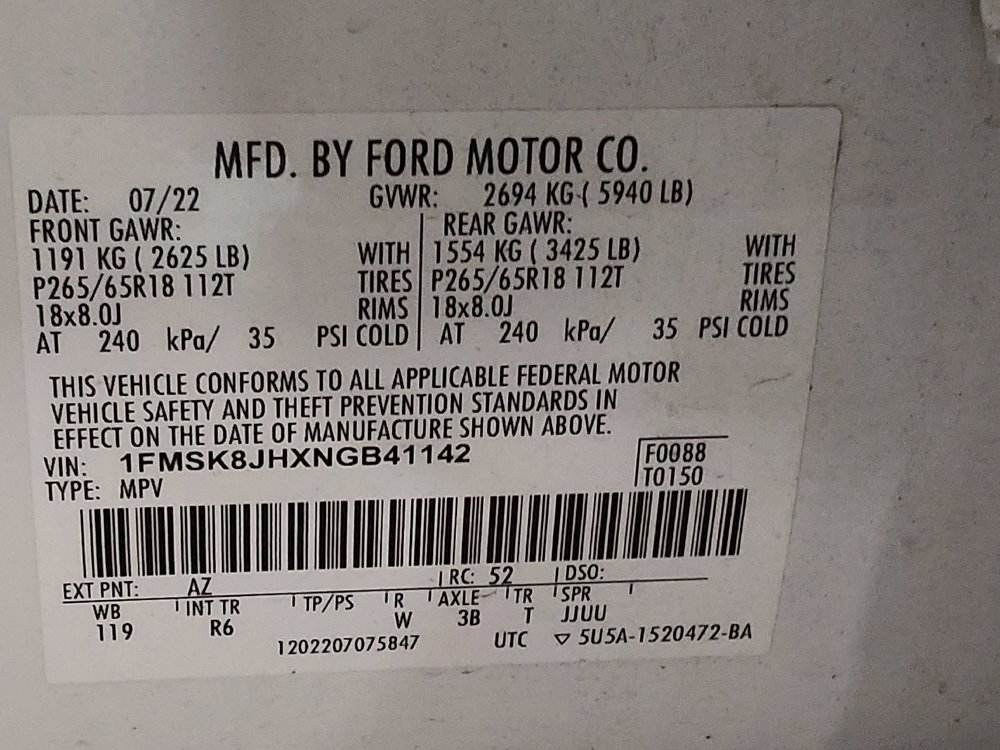 Used 2022 Ford Explorer Timberline AWD/4WD image 33