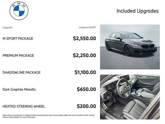 Certified 2023 BMW 540i xDrive w/ M Sport Package AWD/4WD image 3