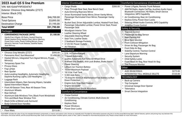 Used 2023 Audi Q5 2.0T Premium w/ Convenience Package image 9