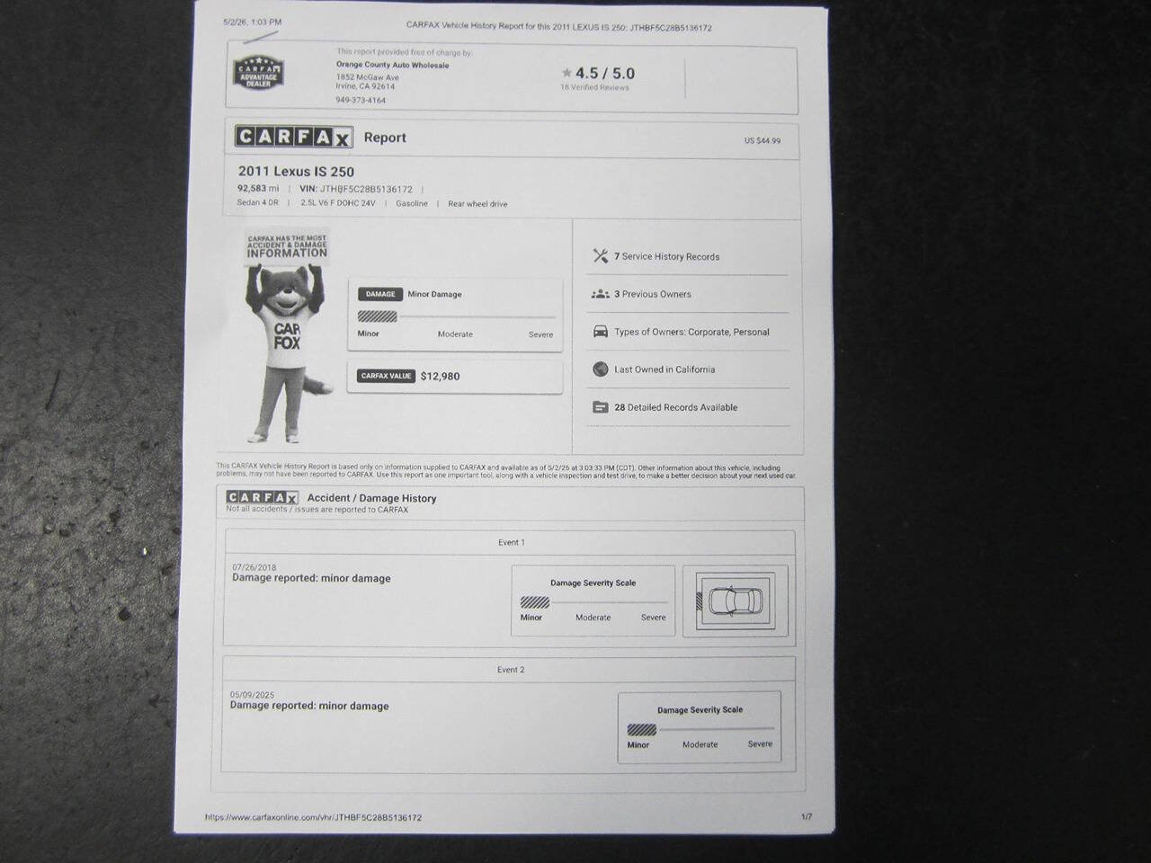 Used 2011 Lexus IS 250 w/ Premium Pkg Value Edition RWD image 38