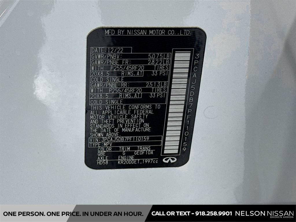 Used 2023 INFINITI QX50 Autograph AWD/4WD image 34