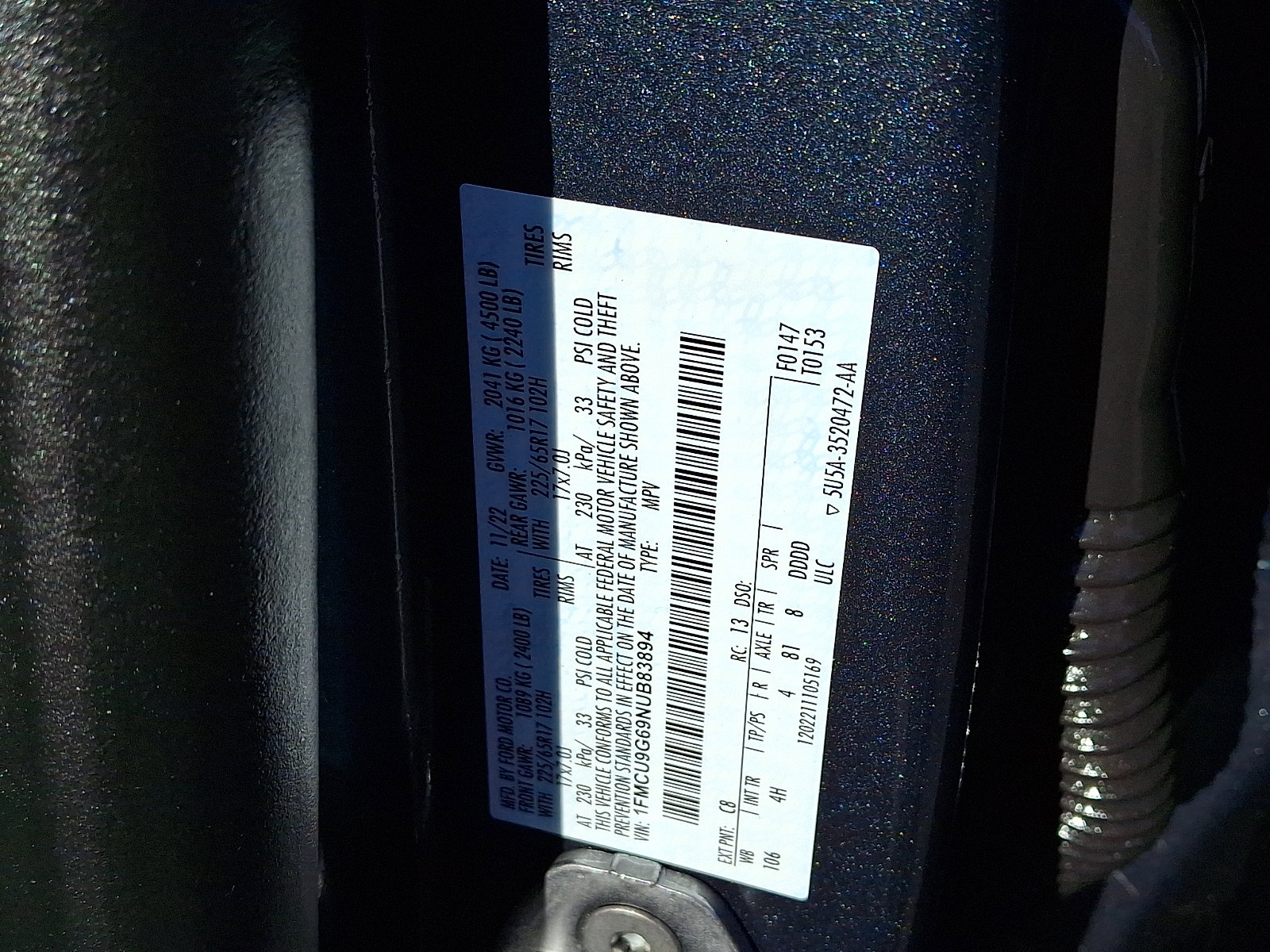 Certified 2022 Ford Escape SE w/ Convenience Package image 27