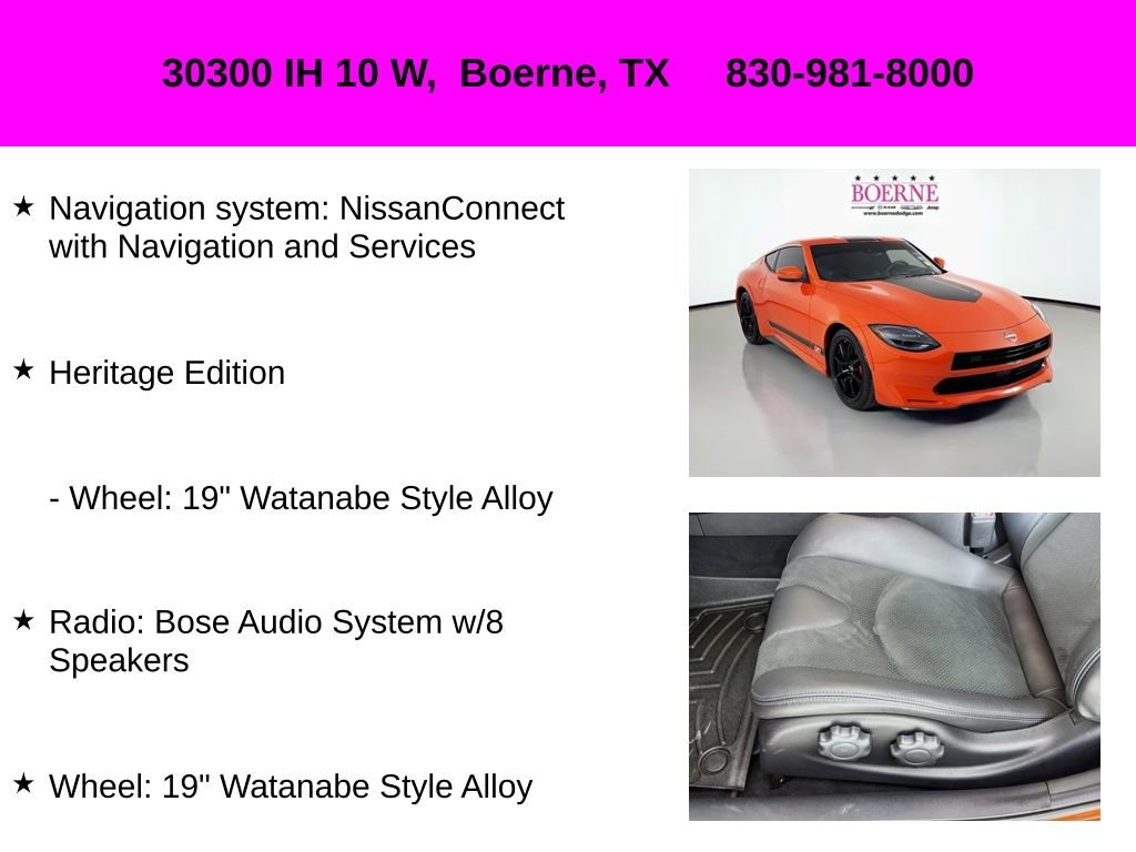 Used 2024 Nissan Z Performance w/ Heritage Edition image 10