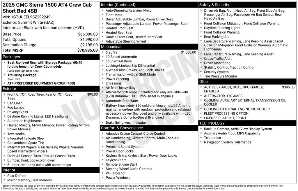 Certified 2025 GMC Sierra 1500 AT4 AWD/4WD image 45