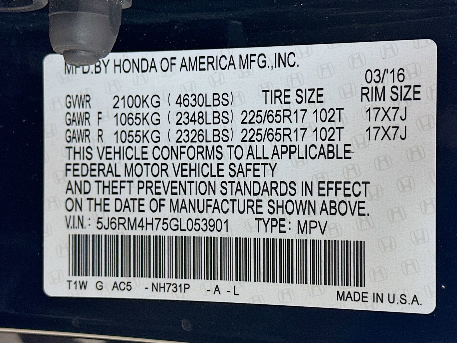 Used 2016 Honda CR-V EX-L image 49