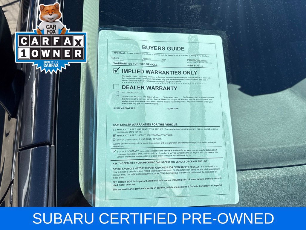 Certified 2024 Subaru Crosstrek 2.0i Premium AWD/4WD image 22