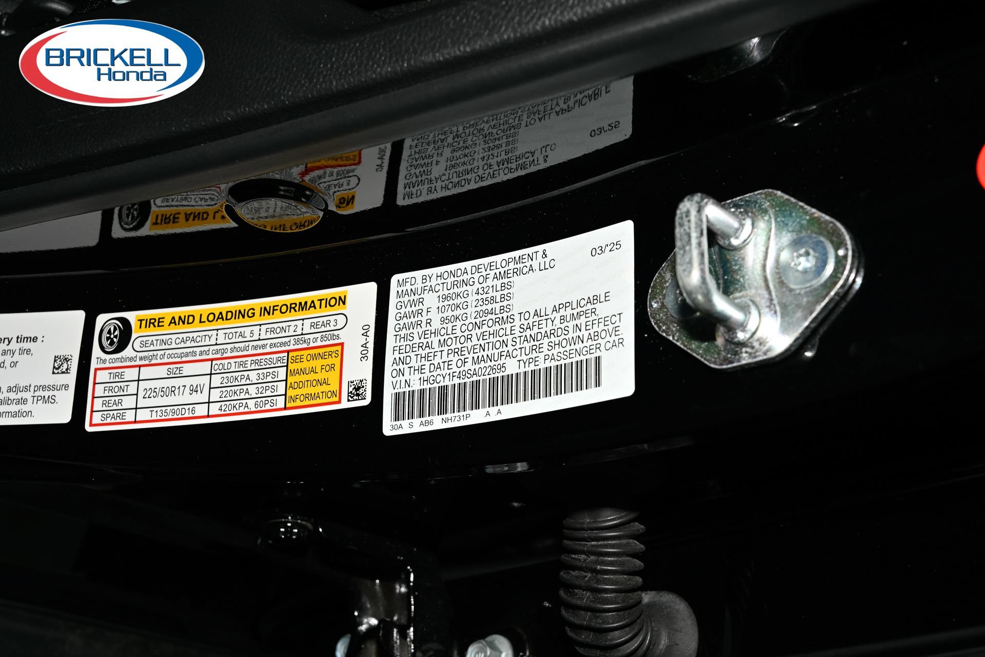 Certified 2025 Honda Accord SE image 32