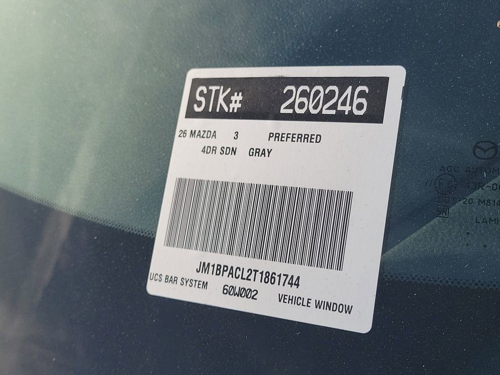 New 2026 MAZDA MAZDA3 2.5 S Sedan w/ Preferred Pkg image 24