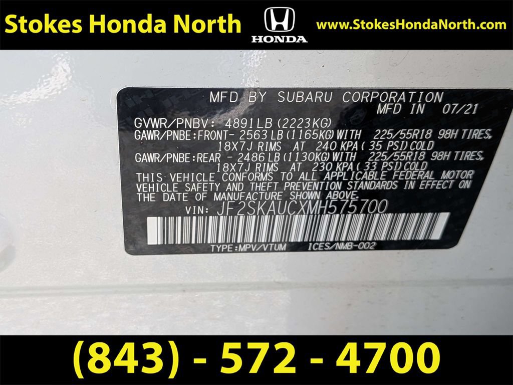 Used 2021 Subaru Forester Limited w/ Popular Package #3 AWD/4WD image 7