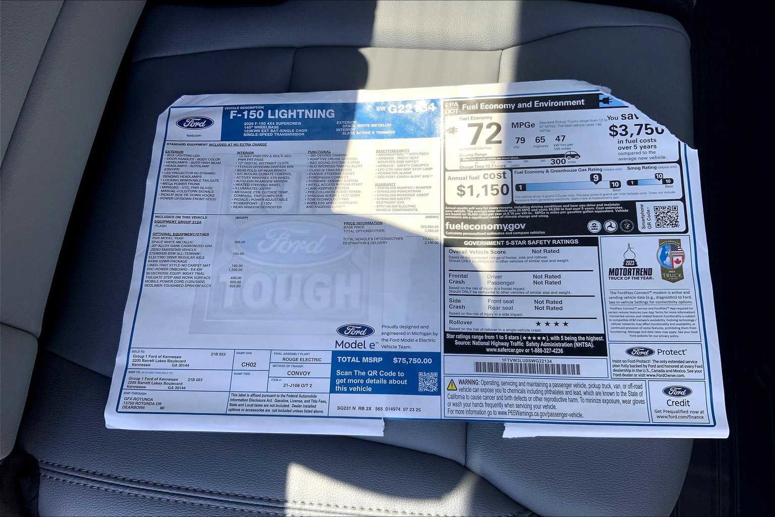 New 2025 Ford F150 Lightning Flash image 17