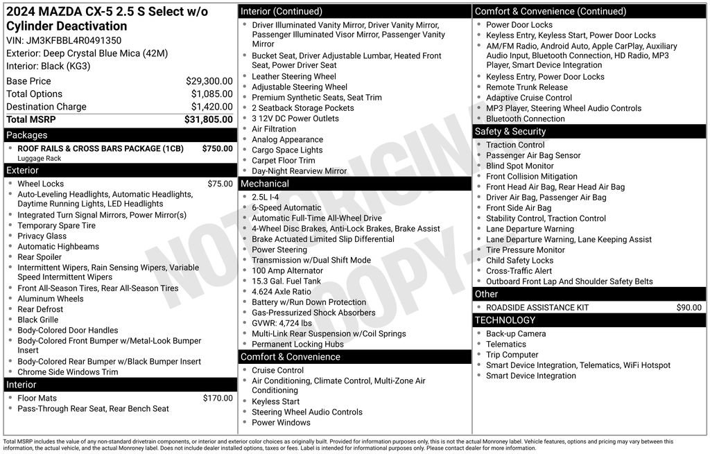 Used 2024 MAZDA CX-5 AWD 2.5 S image 7